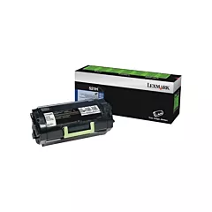 Lexmark Cartouche d'encre en poudre haut rendement 521H pour imprimante laser, Noir, 25000 Rendement max. en pages, Nouveau (2937712)