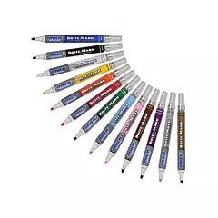 Dykem Marqueur à peinture moyen Brite-Mark(MD), Blanc, Liquide (84003)