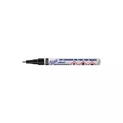 Markal Marqueur de peinture à pointe fine et faible corrosion Nissen(MD), Noir, Liquide (28780)
