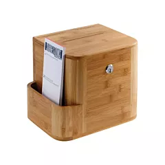 Safco Bamboo Suggestion Box, 14