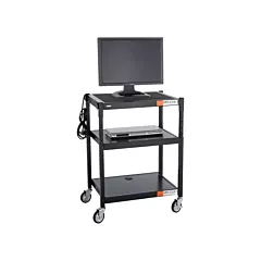 Safco Chariot à hauteur réglable, 36-1/2