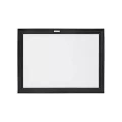 Kleton Tableau blanc à cadre MDF noir