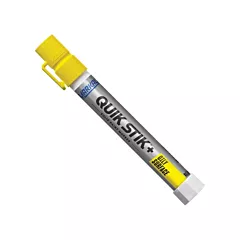 Markal Marqueur de peinture pour surfaces grasses Quik Stik(MD)+, Jaune, Bâton plein (28881)