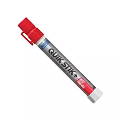 Markal Marqueur de peinture pour surfaces grasses Quik Stik(MD)+, Rouge, Bâton plein (28882)