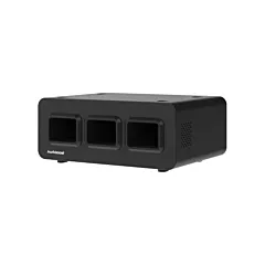 Luxor H. Wilson KwikBoost EdgePower® 3-Bay Base Charging Station, 18650 Li-ion, None (KBEP-BASE3)