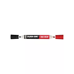 LA-CO Industries Inc Markal® Dura-Ink® Dual Colour Permanent Ink Marker, Black/Red, Bullet (96330)