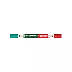 LA-CO Industries Inc Markal® Dura-Ink® Dual Colour Permanent Ink Marker, Red/Green, Bullet (96331)