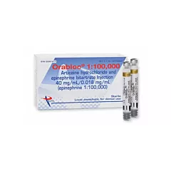 Orabloc Anesthetic Articaine Hydrochloride 4% and Epinephrine 1:100,000 box/50 