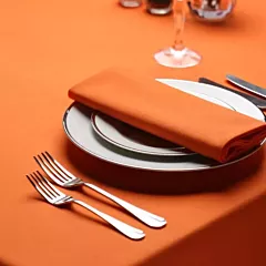 Milliken Signature Plus Table Cloth-Burst Orange-120