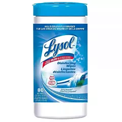 Lysol Disinfecting Wipes, 80/Can. Spring Waterfall