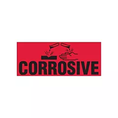 Pakmark Étiquettes pour traitement spécial «Corrosive», 2