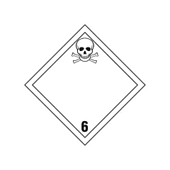 Brady Toxic Materials TDG Shipping Labels, 4