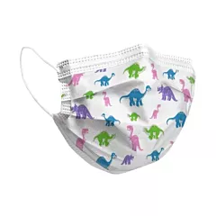 PRIMED Pediatric Earloop Mask L1, Dinosaur Pattern, 50/box 