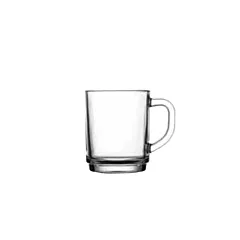 Browne Fully Tempered Glass Mug, Clear, 8.5 oz 2DZ - PG55329