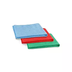 Bulk Microfibre Cloths 16' x 16' -Assorted Colors -Case of 12