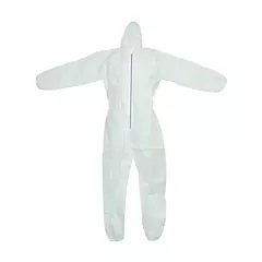 Polypropylene Coverall w/ Hood, Elastic Wrists, Ankles, 50/case (VMRON-421-L)