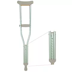  Pushbutton Crutches-Small Size: 4' 6'' -  5' 2''