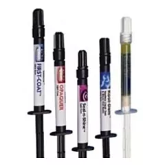 Pulpdent Embrace PFM Repair Kit: 1.2 mL syringe each First-Coat, Seal-n-Shine, Opaquer, Porcelain Etch Gel, Kool-Dam + accessories (VMPULP-EMPFM)