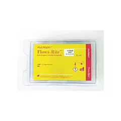 Pulpdent (PULP-FK1) Kit de recharge pour ciment fluide Flows-Rite, teinte A1, 4 seringues de 1,5 g + 20 embouts applicateurs