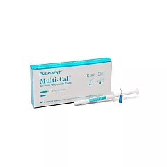 Pulpdent (PULP-MULTI) Kit de pâte d'hydroxyde de calcium Multi-Cal 4 seringues de 1,2 ml et 8 embouts applicateurs