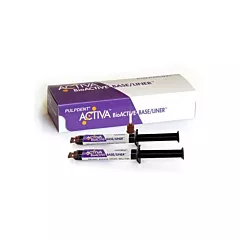 PulpDent (PULP-VB2) ACTIVA BioACTIVE Base/Liner Value Pack, 2 x seringue 5mL/7gm + 40 conseils automix