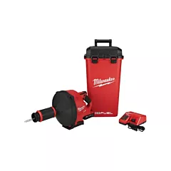 Milwaukee M18 Fuel™ Drain Snake with Cable Drive™ & 5/16” Cable, 1/4