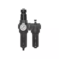 Topring Manual Drain Filter, Regulator & Lubricator with Metal Bowl & Gauge Modulair 400, 1/2