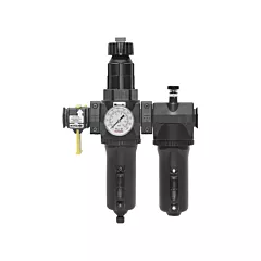 Topring Automatic Drain Filter, Regulator & Lubricator with Metal Bowl & Gauge Modulair 400, 3/4