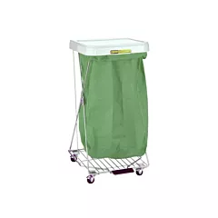R&B Reusable Nylon Hamper Bag, Grey/Green (Bag Only)