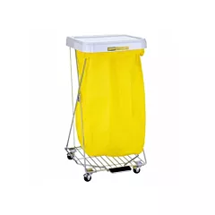 R&B Wire Hamper Stand with Foot Pedal 