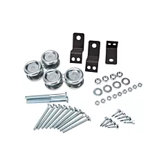 Kleton Ensemble de quincaillerie pour porte coulissante de partition en treillis métallique