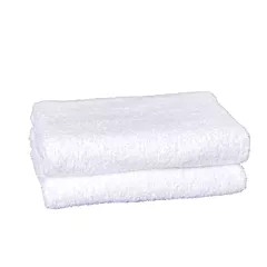 Royal Rose Full Terry 100% Ring Spun Cotton Bath Towels 24x52-White