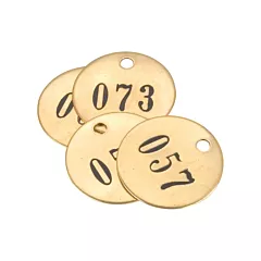 C.H. Hanson Numbered Brass Tags
