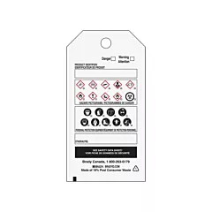 Brady OTS WHMIS Self-Laminating Tag, 5