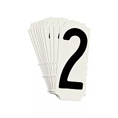 Brady Condensed Quick-Align® Individual Gothic Number and Letter Labels