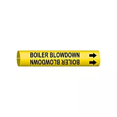 Brady Marqueur de tuyau «Boiler Blowdown»