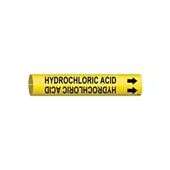 Brady Marqueur de tuyau «Hydrochloric Acid»