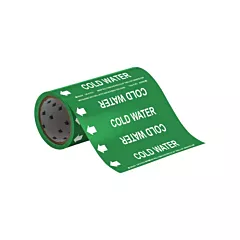 Brady Marqueurs de tuyau à profil rond «Cold Water», 0