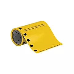 Brady Marqueur de tuyau à profil rond vierge avec flèche, 0