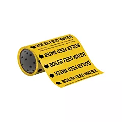 Brady Marqueur de tuyau à profil rond «Boiler Feed Water», 0