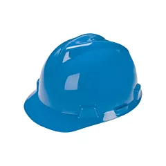 MSA Casques de protection V-Gard(MD), À douille, Bleu, Non ventilé, ANSI type I, ANSI classe E (463943)