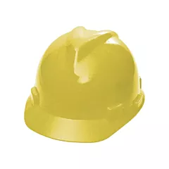 MSA Casques de protection V-Gard(MD), À douille, Jaune, Non ventilé, ANSI type I, ANSI classe E (463944)
