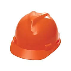 MSA V-Gard® Protective Cap, Pinlock, Orange, Non-Vented, ANSI Type I, ANSI Class E (463945)