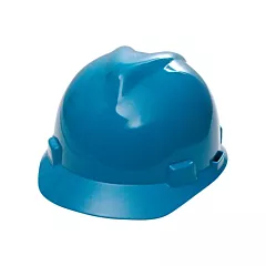 MSA V-Gard® Protective Caps - 1-Touch™ suspension, Quick-Slide, Blue, Non-Vented, CSA Type 1/ANSI Type I, ANSI Class E/CSA Class E (10057442)