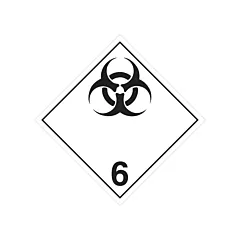 Incom Top Tape & Label Infectious Substances Placard