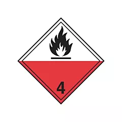 Incom Top Tape & Label Spontaneous Combustibles TDG Shipping Labels