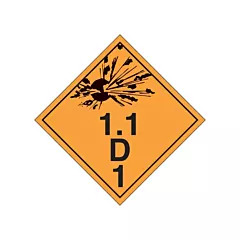 Incom Top Tape & Label Plaques-étiquettes TMD matières explosives