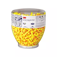 3M E-A-Rsoft™ Yellow Neons™ Earplugs, Uncorded, 33 NRR dB, Regular, CSA Class AL, Bulk - Canister (391-1010)