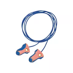 Honeywell Howard Leight™ Laser-Trak™ Single-Use Detectable Earplugs, Corded, 33 NRR dB, One-Size, CSA Class AL, Pair - Polybag (LT-30)