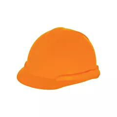 MSA Super-V® Hard Hat, Ratchet, High Visibility Orange, Non-Vented, CSA Type 2/ANSI Type I/ANSI Type II, ANSI Class E/CSA Class E (C217100)